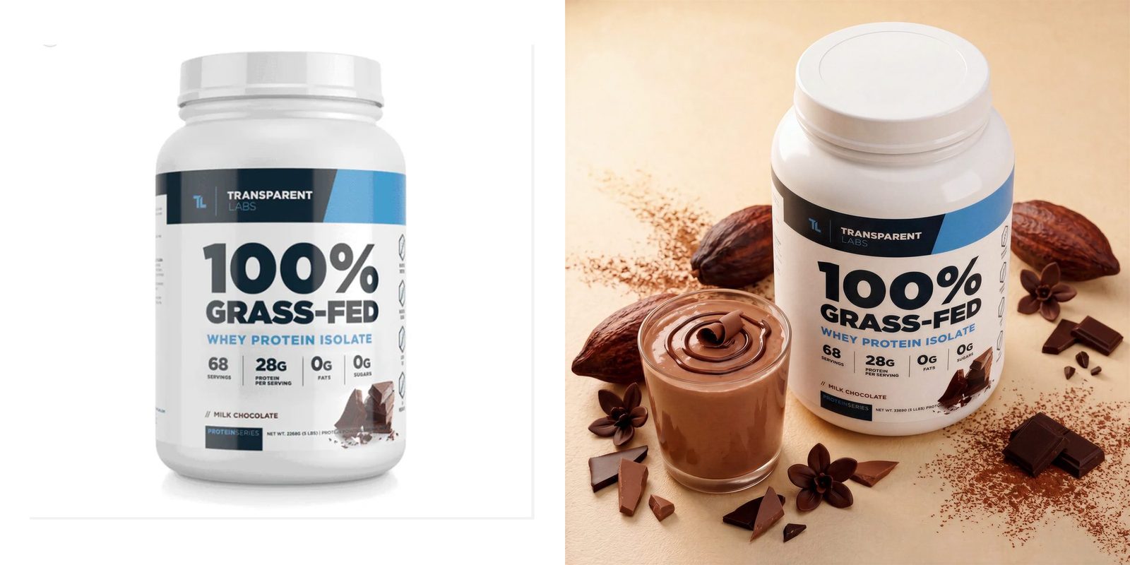 Before and after of a product photo